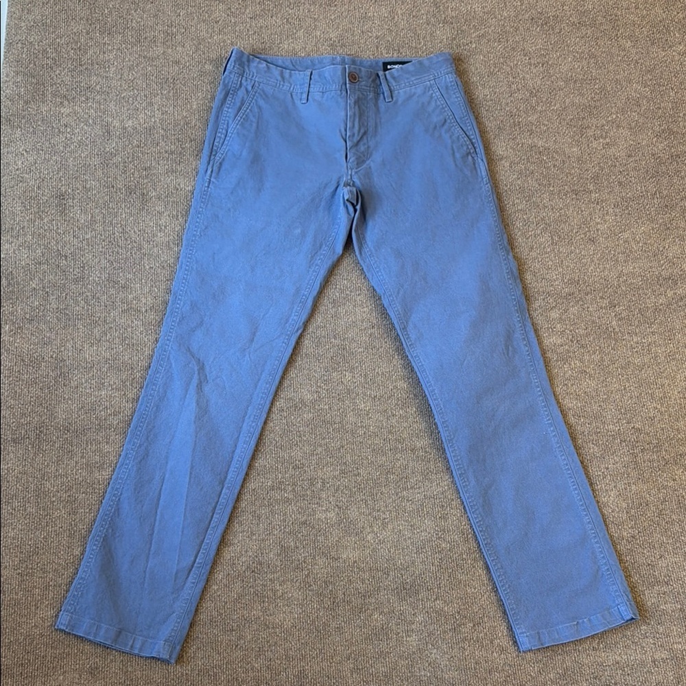 Bonobos Chino Pants Mens 29x32 Tailored Fit Light Blue Trousers Dress Office